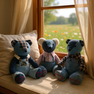 Three bears on a nook.