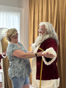 Santa measuring