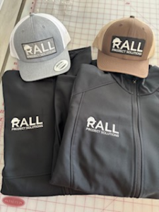 Embroidered hats and light jackets