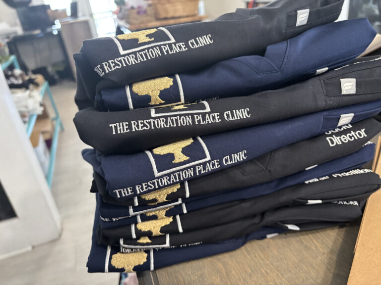 Embroidered t-shirts