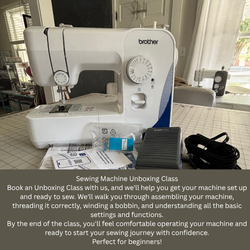 Sewing machine unboxing class
