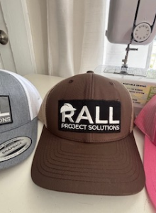 Embroidered brown cap